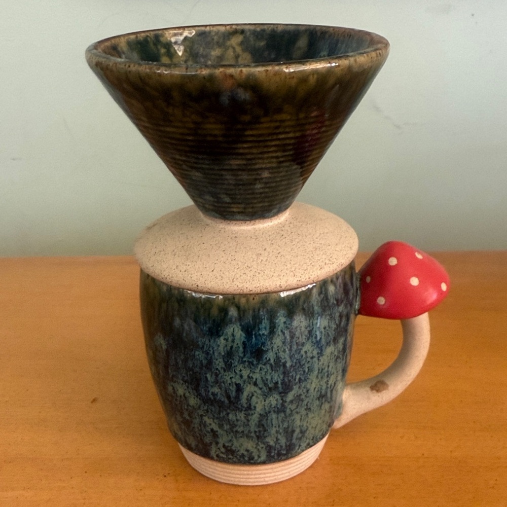 Urban Outfitters UO Home Mushroom Pour Over Coffee Set Cottagecore